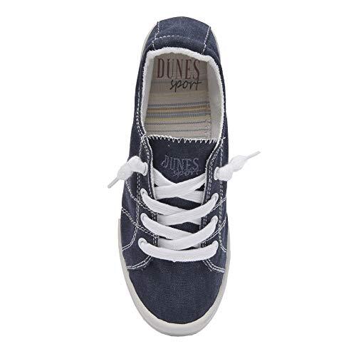 Zapatilla deportiva para mujer Dunes Reesa de lona, azul marino, 8 - Imagen 3 de 4