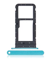 Replacement Dual Sim Card Tray For Motorola Moto E7 (XT2095 / 2020) (Aqua Blue)
