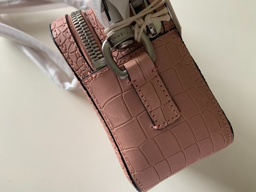 NEW Etienne Aigner EA18H1282CRPEB Adeline Camera Bag PEACH BEIGE CROCO $198**** - Picture 12 of 16