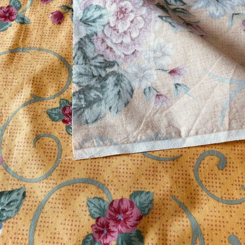 Stoff Weavetex 1 Yard x 43" Blumen Vintage Nähen Quilten Bekleidung Baumwolle #2B24 - Bild 4 von 9