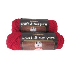 NEW CARON Lot of 2 CRIMSON 1.5 oz 43 yds Acrylic Yarn Crochet Knitting Crafts