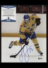 Hampus Linholm Signed 8x10 Hockey Photo AUTO BAS COA Beckett Boston Bruins🏒