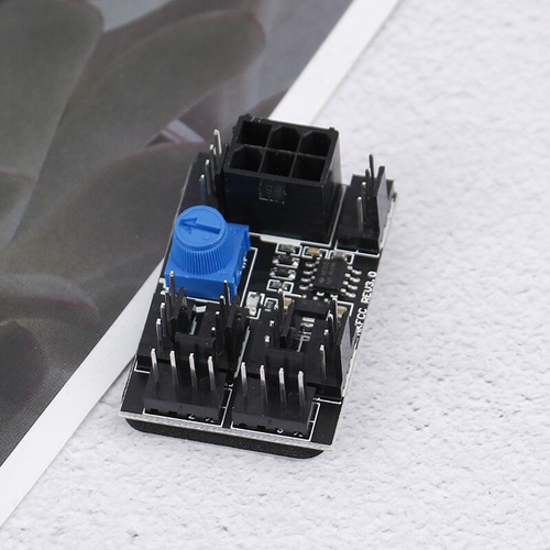 Chassis Fan PWM Hub Speed Controller High Power Support DC12V 3PIN/4PIN Sl=xp - Afbeelding 8 van 11