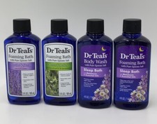 Dr Teal's Foaming Bath  Body Wash Soothe Relax Sleep Travel Bottles 3oz / 4oz
