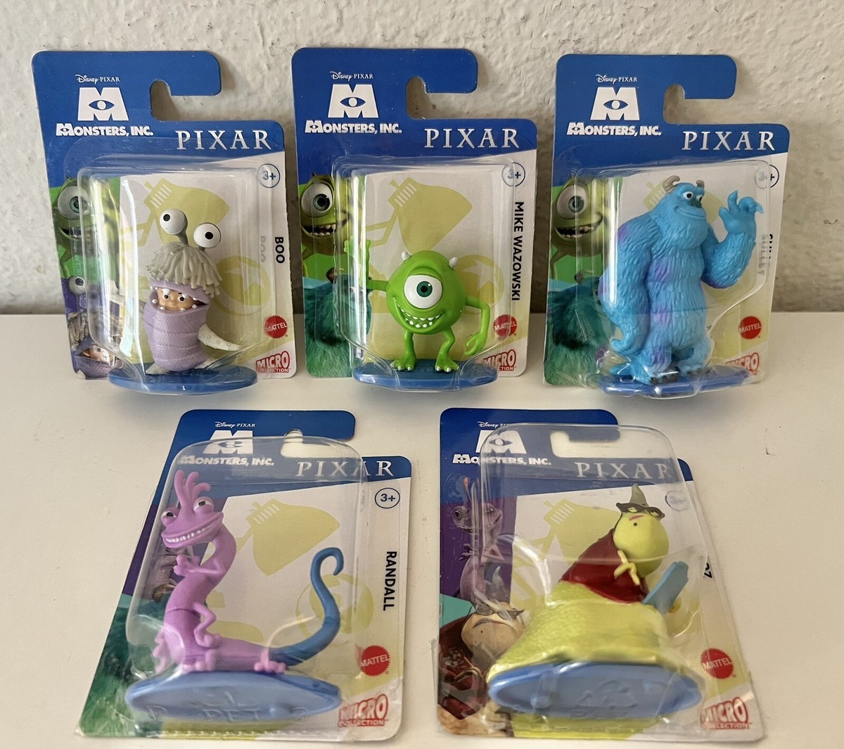 Disney Pixar Monsters Inc. Figures Micro Collectibles Set Of 5 NEW