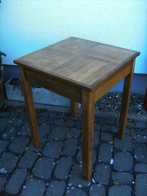 TISCH Bauhaus KÜCHENTISCH Art Deco PLATTE neu 59x59 cm Frankfurter