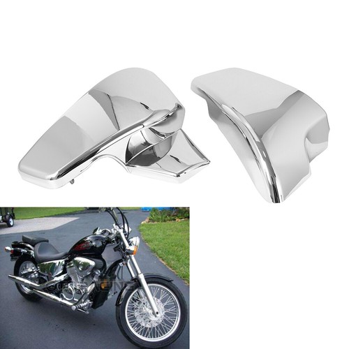 Battery Side Fairing Covers Chrome Fits For 99-2007 Honda Shadow VLX 600 VT600C - Picture 8 of 12