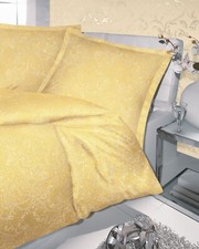 Kaeppel Mako Satin Bettwäsche Charme Vanille Paisley 155 x 220 + 80x80 cm