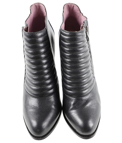 Daniel Hechter Zapatos Botas Mujer T.39 Cuero Negro 139430 - Imagen 4 de 6