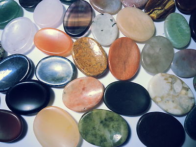 100 Stück Daumensteine Worry Stone Handschmeichler