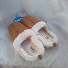 Size XL 11-12 W/9-10 M Floopi Olivia Indoor/Outdoor Memory Foam Brown Slippers