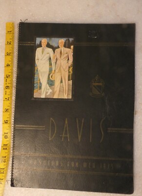 PORTFOLIO OF FASHION CATALOGUE 1935 DAVIS TAILORING MEN CINCINNATI OHIO