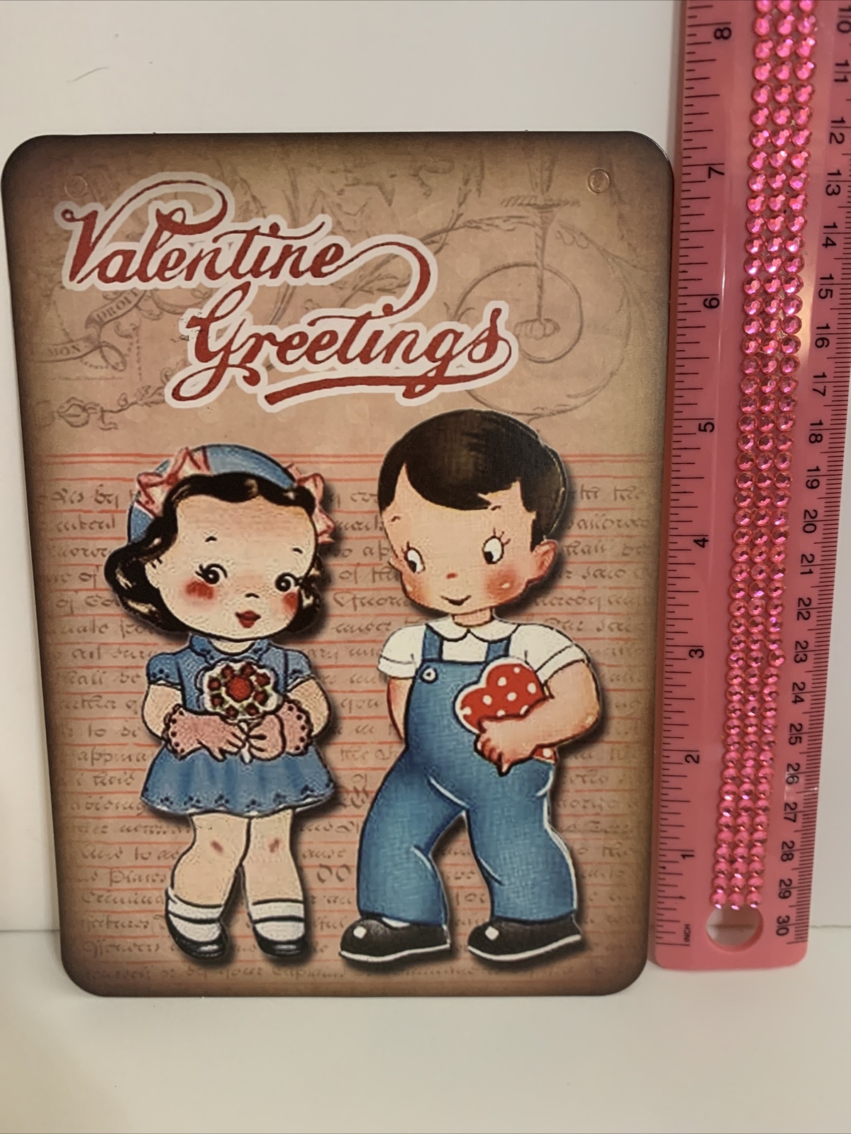 Valentine’s Day Decor VINTAGE STYLE Die Cut Cardboard 5 X 7” eBay