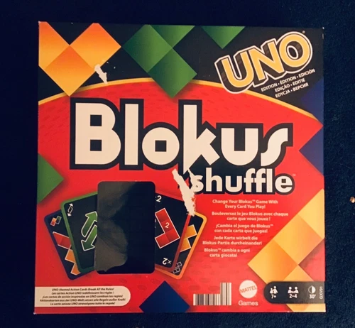 Blokus Shuffle UNO Edition Strategy Board Game Complete, Rules