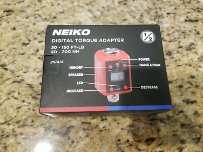 Neiko 20741A Digital Torque Adapter, 1/2'' Drive, 30-150 Ft-Lb, 40-200 NM *NEW*