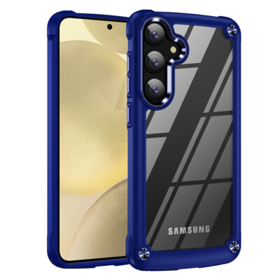 For Samsung Galaxy S25 5G - Crystal Clear ShockProof Impact Armor Cover Case