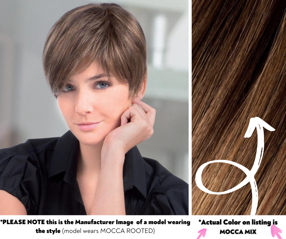 Open Box ellen wille Lace Top | Synthetic LaceFront Topper (Mono) - Mocca Rooted