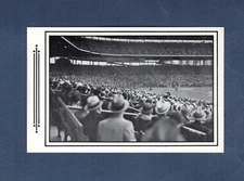 Chicago Cubs' WRIGLEY FIELD fans in championship year ~ WAY BACK WHEN postcard