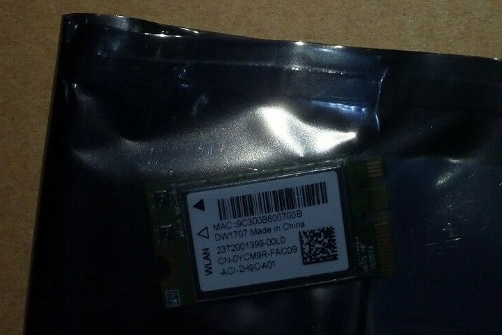 GENUINE DELL WIRELESS WLAN Wifi Bluetooth M2 YCM9R 0YCM9R HJHR1 