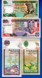 10 RUPEES 2005 P 115d Uncirculated Banknotes SRI LANKA