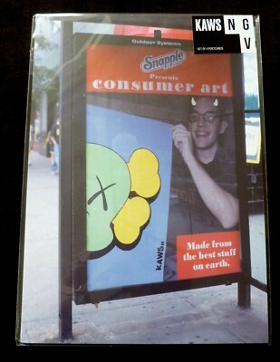 Kaws Set Mit 4 Postkarten Ngv Australien Offiziell Bus Shelter Postkarten