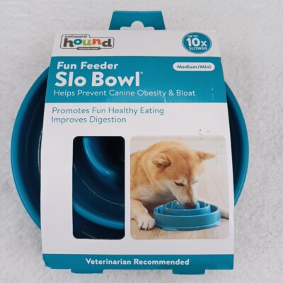 Outward Hound Fun Feeder Slo Bowl, 10x Slow Feeder Dog Bowl