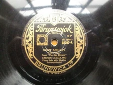 Carmen Cavallaro: Night And Day / Body And Soul UK 78RPM 10" Shellac 03707