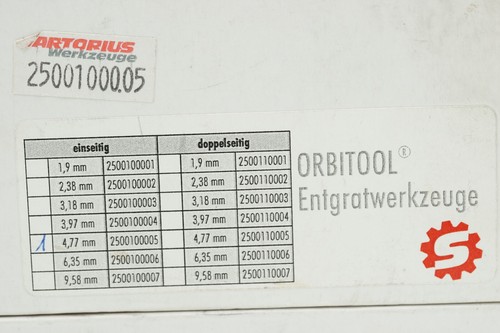Entgratwerkzeug ORBITOOL Halbkugel, 4,77mm Sartorius 25001000.05 - Bild 2 von 2