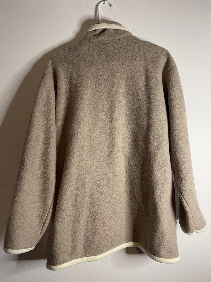 TEDDI Tan Fleece Women’s Jacket/Coat Beige Hearts Size L - Image 2 of 4