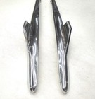1964 64 FORD GALAXIE CAR FRONT FENDER TOP CHROME ORNAMENT PAIR NEW