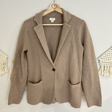 J. Crew Tan Schoolboy Sweater Blazer, Size Extra Small