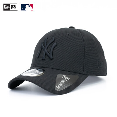 New Era 39Thirty Stretch Fit Cap MLB New York Yankees Mütze Diamond Black Black