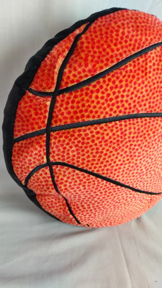 Cojín de sofá con forma de baloncesto de la NBA 2 tonos 12 pulgadas Foto 3 de 4