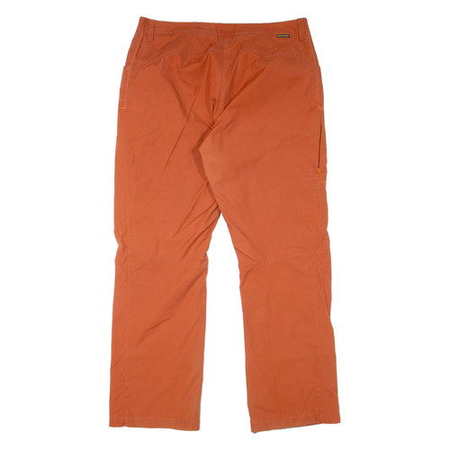 JACK WOLFSKIN Lined Outdoor Womens Trousers Orange Regular Straight W35 L31 - Picture 3 of 6