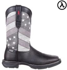 REBEL™ BY DURANGO® FADED BLACK FLAG WESTERN BOOTS DDB0125 - ALL SIZES - NEW