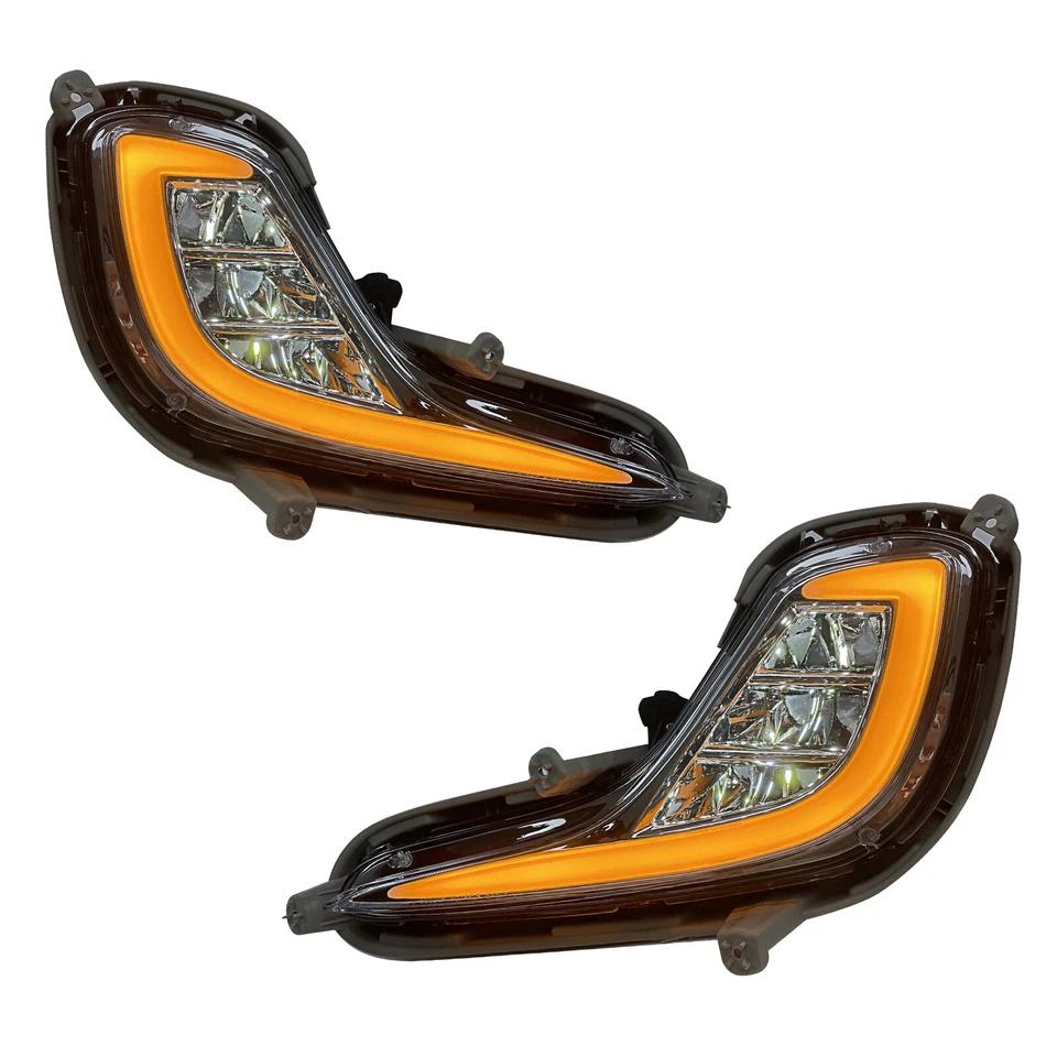 For 2012-2017 Hyundai Accent LED Fog Lights Front Bumper Lamps Pair w/DRL+Wiring - Imagem 3 de 4