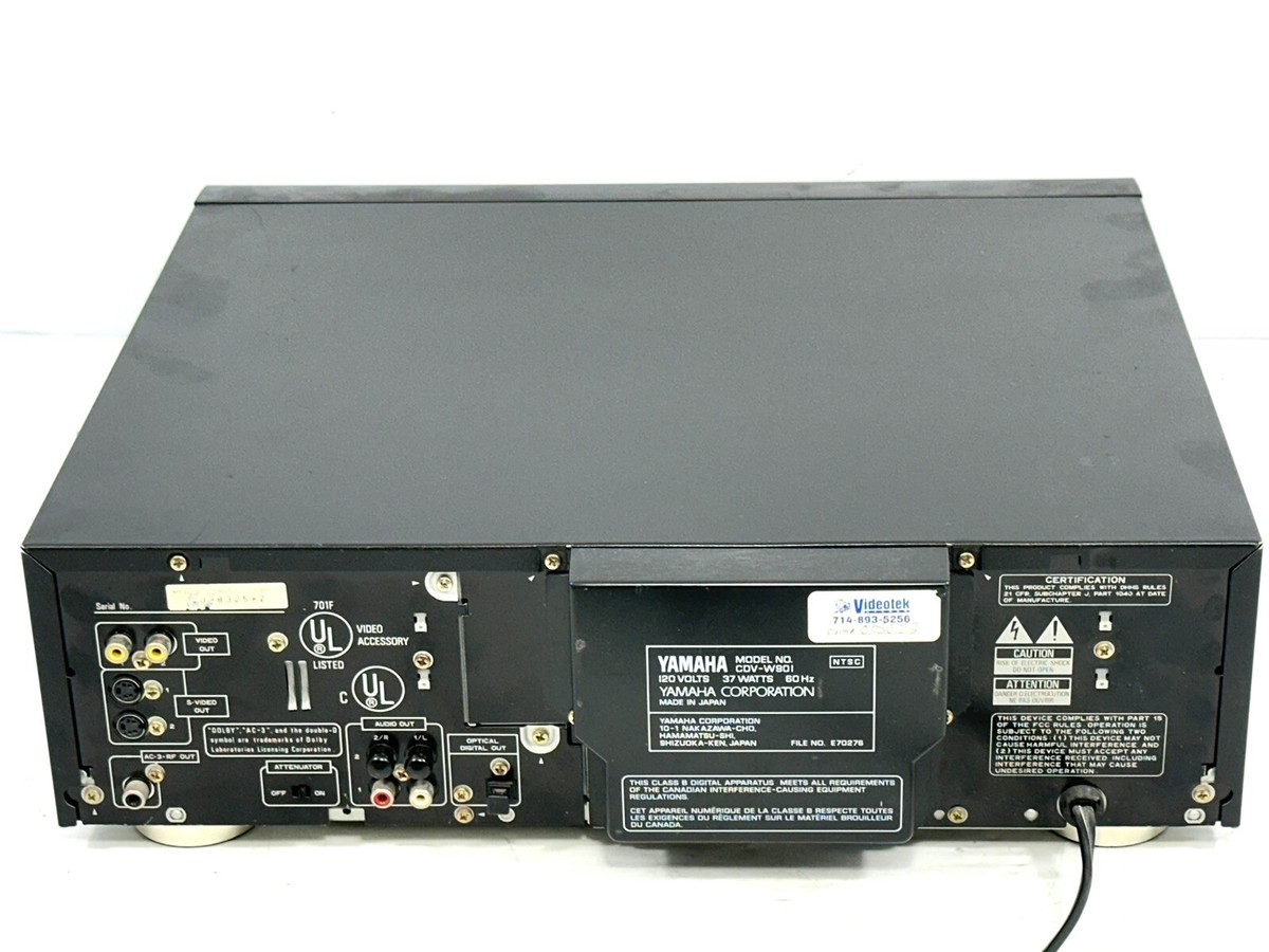 Vintage {Pro Refr}Yamaha CDV-W901CD CDV LD Laser Disc Player