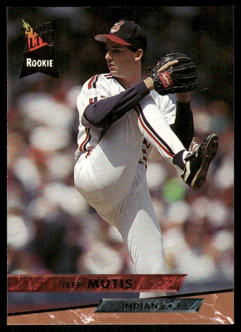 1993 Fleer Ultra #543 Jeff Mutis Rookie RC Cleveland Indians baseball card