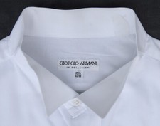 Vintage Giorgio Armani Tuxedo Shirt-Le Collezioni Formal Dress 15.5-33 Chest 48