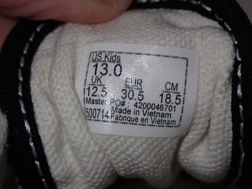 Vans Old Skool Youth 13 Checker Black & White Sneakers Checkered Lace Up Shoes - Picture 8 of 8