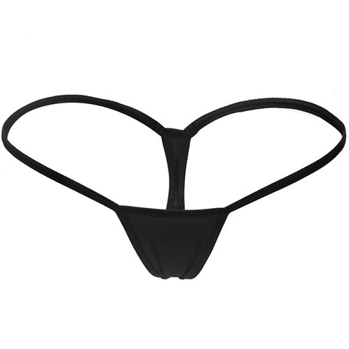 Women Mini Bikini Micro Thongs Solid Underwear T-back Knickers Lingerie - Picture 18 of 29