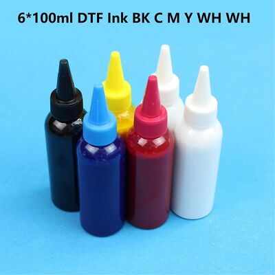 6 *100ML DTF Textile ink For Eps Dirent PET Printer
