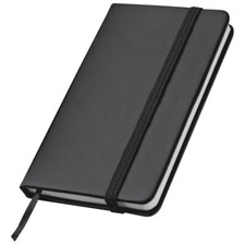 Notizbuch / Gr&ouml;&szlig;e: A7+ (127x78mm) / PU Einband / 160 Seiten / Farbe: schwarz