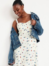 OLD NAVY by Gap ~ NWT New! XL ~ ROSE FLORAL Fit & Flare Crepe Mini Dress b51