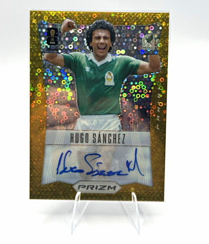 Hugo Sánchez Auto /2 Panini Prizm FIFA World Cup Mexico 2026 Gold Breakaway