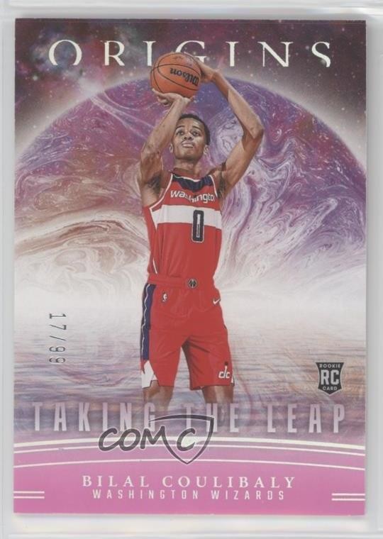2023 Panini Origins Taking the Leap Pink 17/99 Bilal Coulibaly #22 Rookie RC yf4