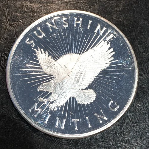 1 oz Silver Bullion SUNSHINE EAGLE w/ SECURITY FEATURE We COMBINE SHIPPING #R864