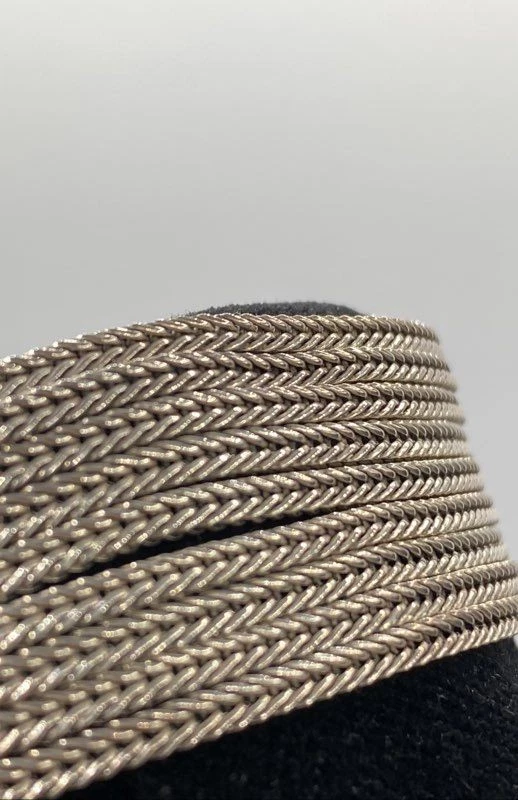 Sterling Silver Round Turquoise w/ Marcasite Multi Strand Chain Bracelet 68.3g - Image 3 of 4