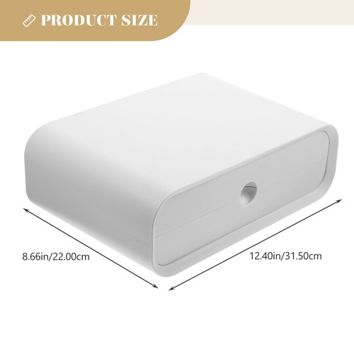 Computer Heightened Shelf Office Desk Risers for Monitors Stand White - Afbeelding 4 van 12