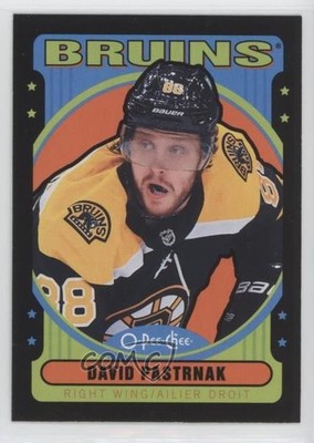 2021-22 O-Pee-Chee Retro Black Border 10/100 David Pastrnak #494 00d2